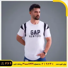 تیشرت مردانه سفید مدل gap new york 