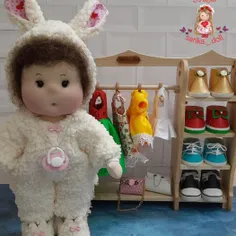 عروسک خنگول دختر (تم نوزادی ، خرگوشی)