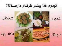 کدوم غذا رو دوست داری؟