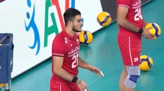 ملی پوشان والیبالیست تیم ملی ایران امروز با مچ بند سیاه ب