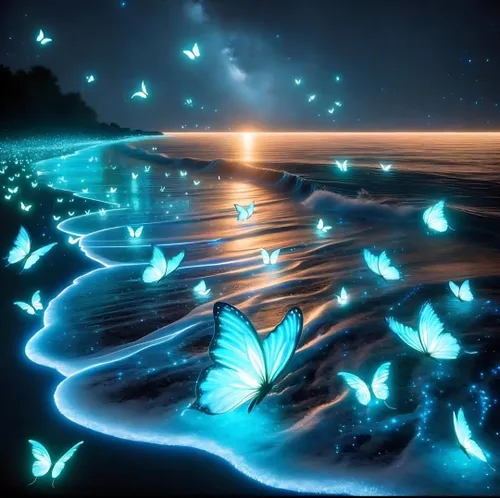 butterfly and night