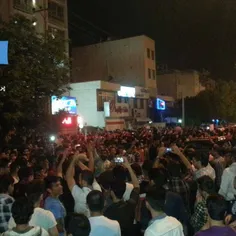 جشن مردم شیراز در خیابان.جمعه چهارده فروردین