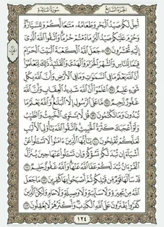 قرآن بخوانیم. صفحه صد و بیست و چهارم