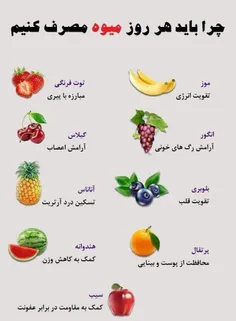 چراهر روزمیوه مصرف بایدکنیم