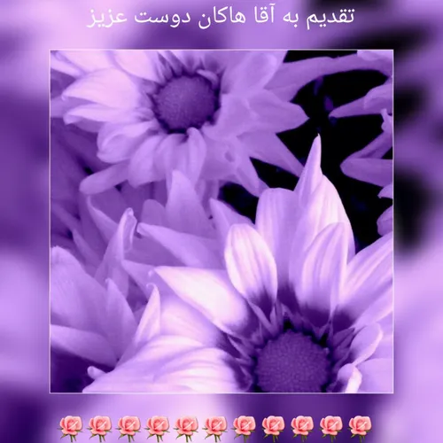 تقدیم به آقا هاکان دوست عزیزززز🌹 🌹 🌹 🌹