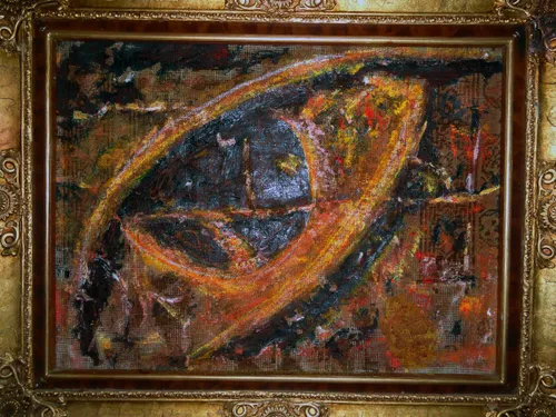 گالری هنری کاران نقاشی فرش نام اثر چشم مسیح
