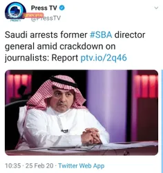 ▪ ️‏یک چیز جالب در مورد این عربستان شدت سانسور خبری شون ه