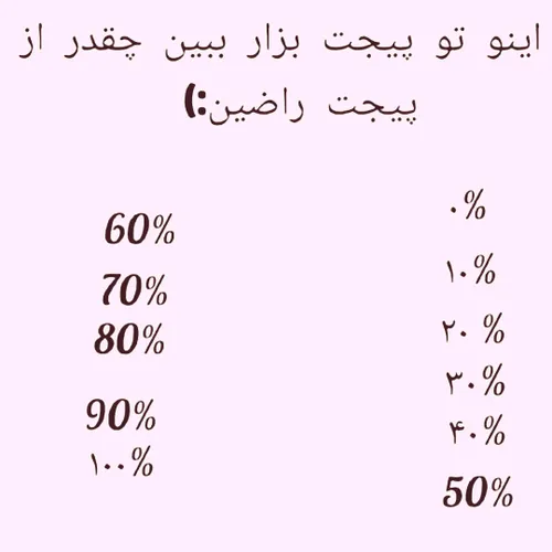 چقدر از پیجم راضین