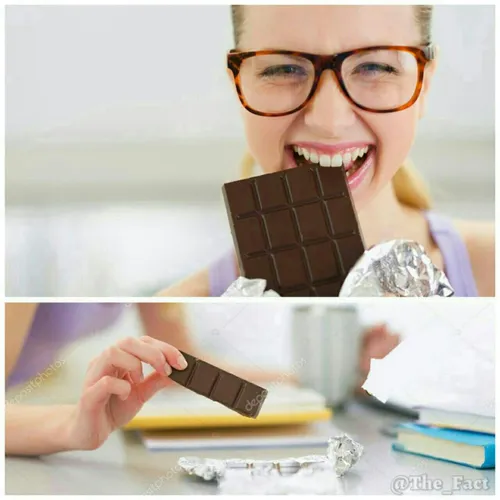 خوردن شکلات قبل از درس خواندن یا جلسه امتحان به شخص کمک م