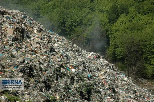 زباله های انباشته شده در جنگل سراوان رشت