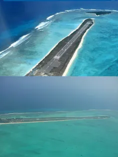 زیباترین #فرودگاه جهان دروسط دریا و در جزیره Agatti #هند،
