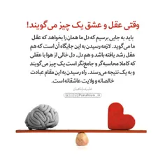 💌 وقتی عقل و عشق یک چیز می‌گویند!
