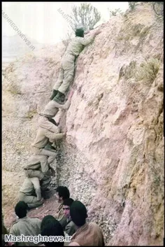 بسیجی مرد عمل است او از همت خود نردبان می سازد برای رسیدن