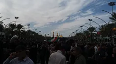 نمای از دور از گنبد طلایی آقا امام حسین علیه السلام