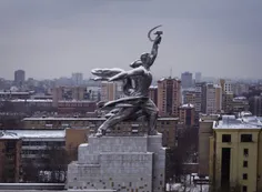 مجسمه ای یادگار دوره کمونیسم در مسکو 