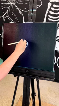 نقاشی شفق قطبی 😍