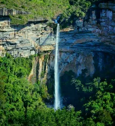 آبشار زیبا و طبیعت بکر و تماشایی کشور #برزیل در آمریکای ج