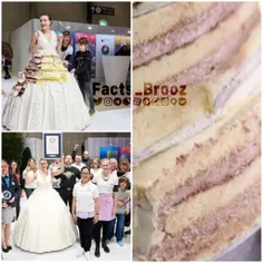 بزرگترین لباس از کیک دنیا در سوئیس درست شد