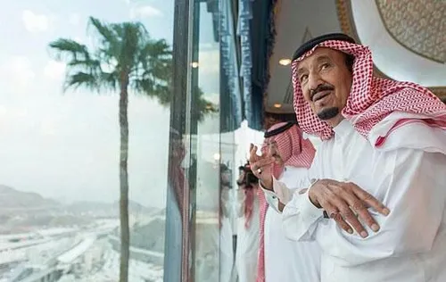 ملک سلمان بن عبدالعزیز خائن الحرمین الشرفین،باحضور در قصر