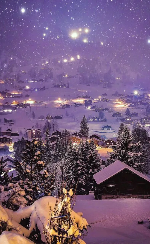 شب زیبای زمستانی...