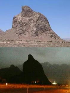 از دیدنی ترین کوه های #یزد، عقابکوه که بصورت یک کوه نسبتا