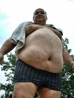 obese man