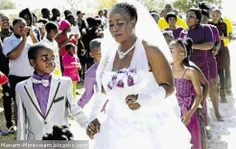 ازدواج پسر ۹ساله با زن62ساله در افریقا...