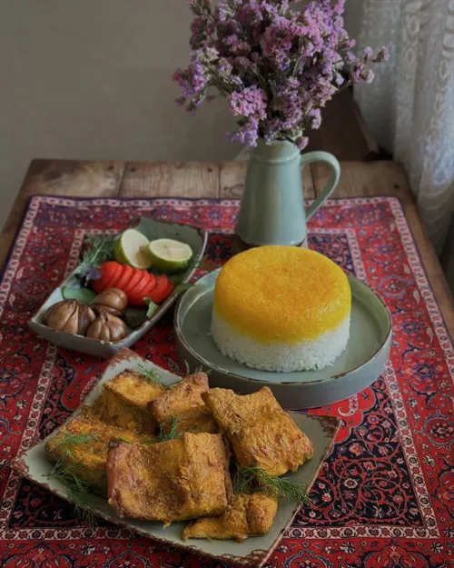 این شما و این پلو ماهی 🥰