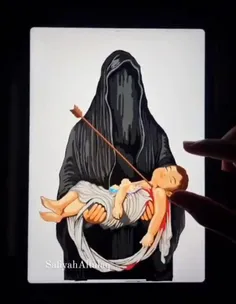 این نقاشی رو یک خانم هنرمند کویتی کشیده لطفا تا آخر ببینی