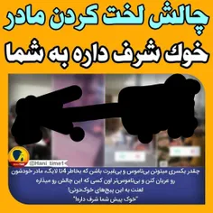 حتی اسم بردن از چالششم زشته! خوک شرف داره به شما!!