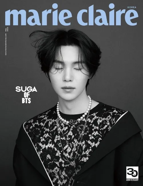 توییتر marie Claire Korea با شوگا