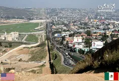 مرز میان مکزیک و آمریکا...