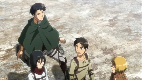 😐 😖 😹 shingeki~S3 ep 19🔥 💥 Eren jaeger Levi mikasa armin 