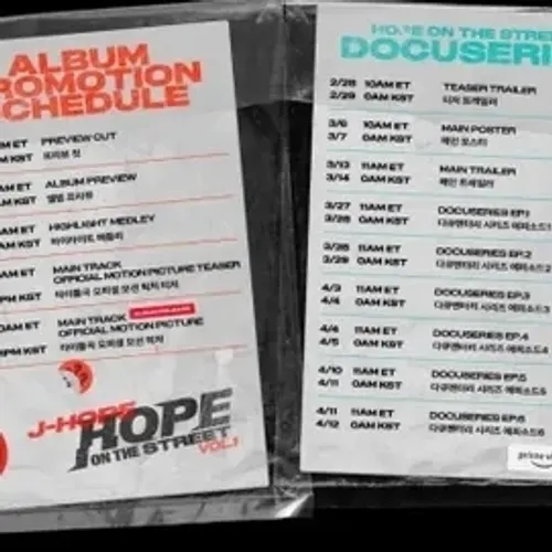 توییتر بی تی اس با برنامه پرموشن مستند و آلبوم "HOPE ON T