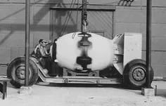 بمب اتمی که آمریکا با آن شهر ناکازاکی رادرسال 1945 باخاک 