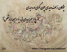 چوگان زلف دیدی چون گوی در رسیدی