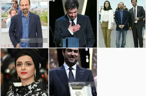 تبریک تبریک شهاب حسینی جایزه بهترین بازیگر وآقای فرهادی ب