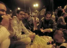 شهید اسدالهی در تحصن اعتراض به برجام مقابل مجلس/