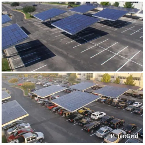 پارکینگ مجهز به پنل خورشیدی