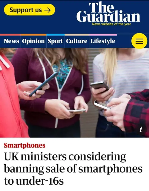 📱وزرای انگلیس ممنوعیت فروش گوشی های هوشمند به کودکان زیر ۱۶ سال را بررسی می کنند