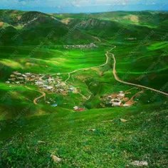 تصویری فوق‌العاده زیبا از روستای خروزلو واقع در دشت مغان،