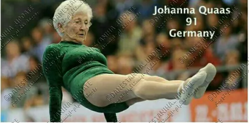 خانم "یوهانا گوآس" مسن ترین ژیمیناست در دنیاست.این ورزشکا
