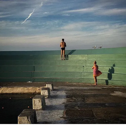 Photo by @simonedepeak Daily life at Newcastle Ocean Bath