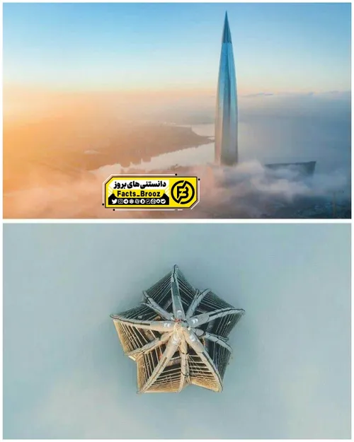 لاختا سنتر با ۱،۵۱۶ فوت ارتفاع بلندترین ساختمان در روسیه 
