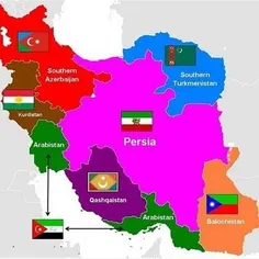نقشه ای که دشمنان برای تجزیه ایران دارن 