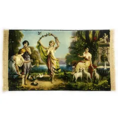 تابلو فرش فرانسوی چهار زن | تابلو فرش فرانسوی جدید کد 18011