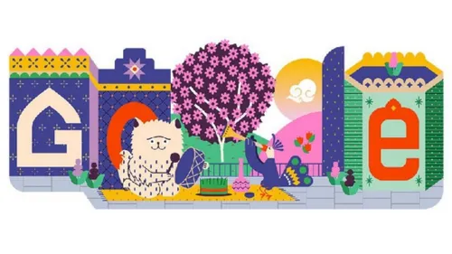 تغییر لوگو گوگل به مناسبت عید نوروز ۱۴۰۳