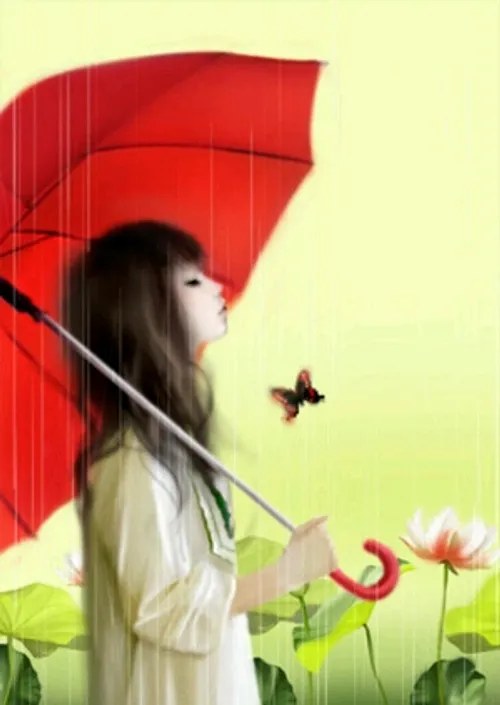 باران تنها بهانه ای بود که تو زیر چتر من تا اخر دنیا با م