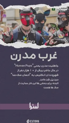 🔆  جاهلیت مدرن یعنی"Human Pups" 