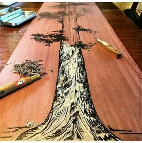 خلاقیت هنر چوب